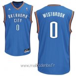 Maillot Oklahoma City Thunder No.0 Russell Westbrook Bleu