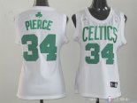 Maillot Femme Boston Celtics NO.34 Paul Pierce Blanc