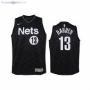 Maillot NBA Enfant Earned Edition Brooklyn Nets NO.13 James Harden Noir 2021