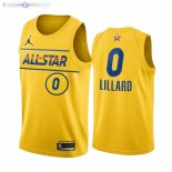 Maillot NBA 2021 All Star NO.0 Damian Lillard Or